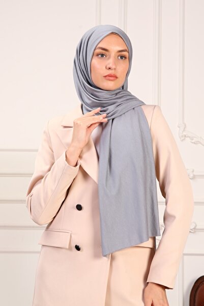 ada sanatsal Classic Combed Cotton Shawl Lycra Silver