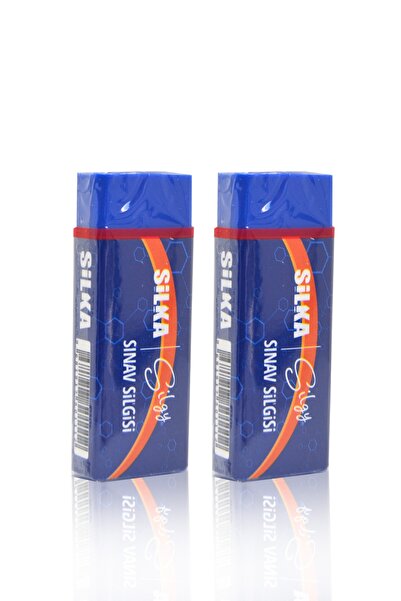 Four Office Large Size Blue Exam Eraser 2 Pieces - Does Not Leave Traces
