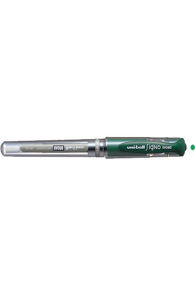 UNİ-BALL Um-153 Roller Pen Signo Broad Gel Ball Nib Signature Pen 1.0 Mm Green (Box of 12)