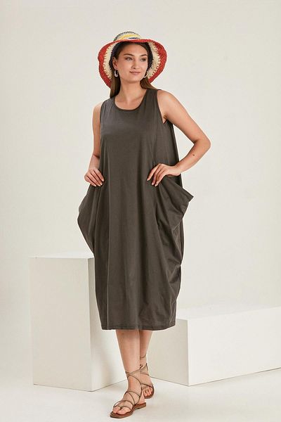 ALEXANDERGARDI Sleeveless Casual Pocket Dress b22-46400