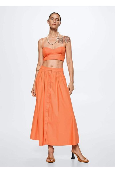 MANGO Woman Krótki top z Kotonu