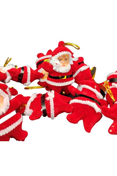 Zeryas Home Yılbaşı Ağacı Süsü Noel Baba 12 Adet