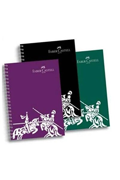Faber Castell Spiral 100 Sheets Without Lining - Different Colors