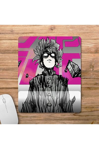 Pixxa موديل لوحة ماوس Mob Psycho 100 مع مسند للمعصم - 4