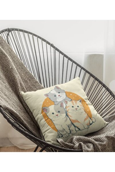 ALAMODECOR Спеціальний дизайн чохла для подушки з принтом і блискавкою (43 см × 43 см)