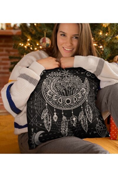 ALAMODECOR Спеціальний дизайн чохла для подушки з принтом і блискавкою (43 см × 43 см)