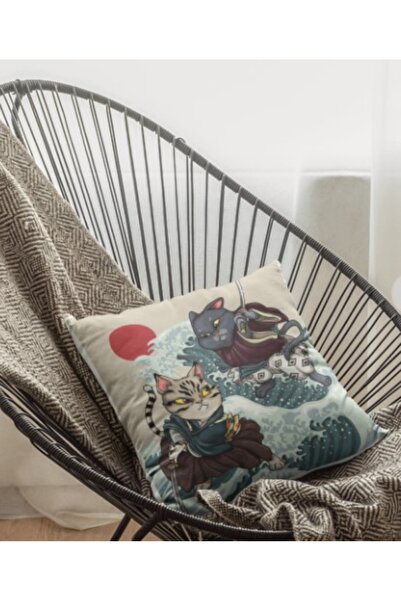 ALAMODECOR Спеціальний дизайн чохла для подушки з принтом і блискавкою (43 см × 43 см)