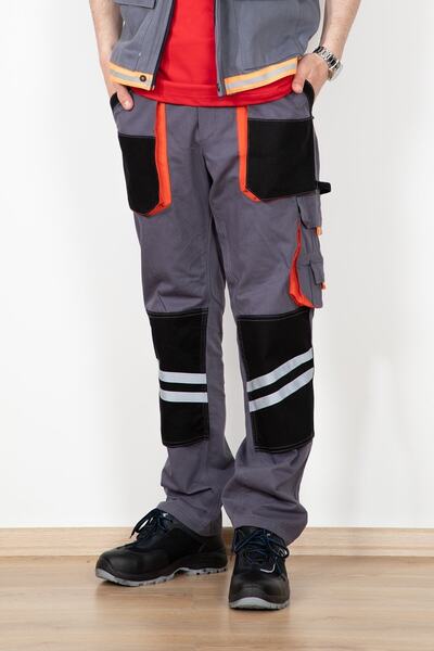 Dolunay İş Elbiseleri Unisex 16/12 Gabardine Reflective Summer Work Trousers