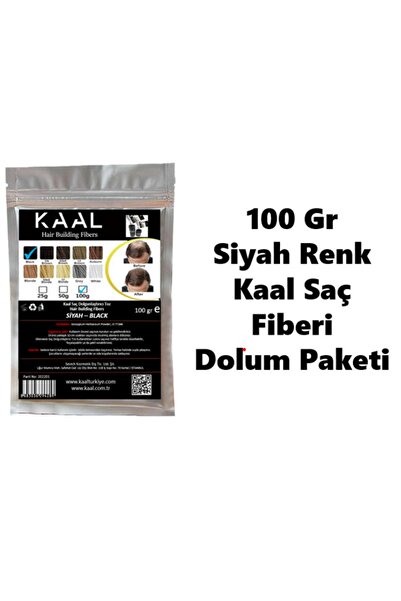 Sevich Kaal Toppik 100 Gr Siyah ( Black ) Renk Topik Saç Tozu Saç Fiberi Keratin
