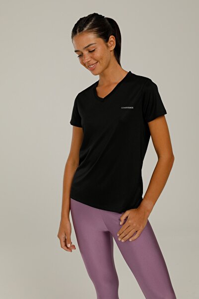 lumberjack Ct127 Basic Pes V Neck T- Γυναικείο κοντομάνικο μπλουζάκι