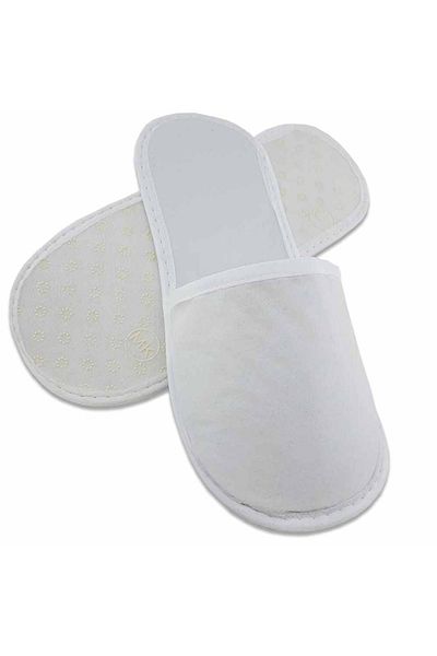 PRİVATE 100 ζεύγη αντιολισθητική σόλα White Tela Hotel Slippers Μίας χρήσης