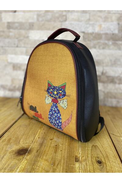 Bohemian Vegan Black Backpack