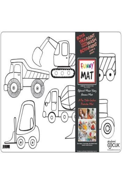 Akademi Çocuk - Funny Mat Funny Mat - Work Machines Academy Children's Collec...