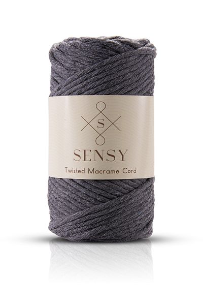 SENSY Premium Combed Macrame Macrame Hobby Floss Dark Gray