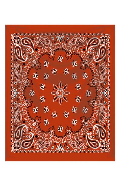 Damla Desenli 55*55 Cm. Pamuklu Kare Bandana