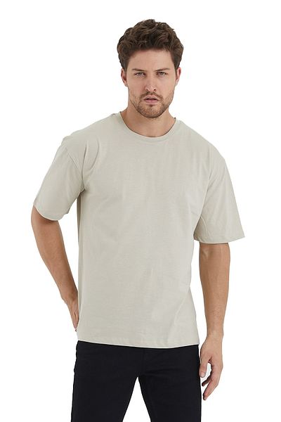 Adams Ανδρικό μπλουζάκι Basic Oversize Crew Neck 100% βαμβακερό κοντομάνικο