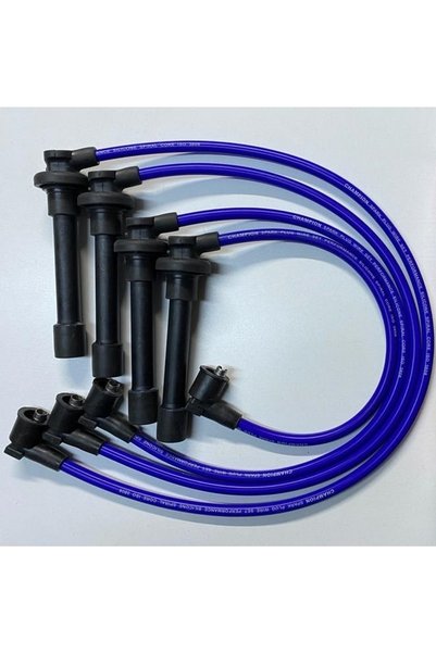 CHAMPION SPARK PLUG WIRE SET Honda Accord Vı 2.2 16v 96-98 F22z2 4cc 8.5 mm Mavi Silikon Performans Buji Kablosu Uyumlu
