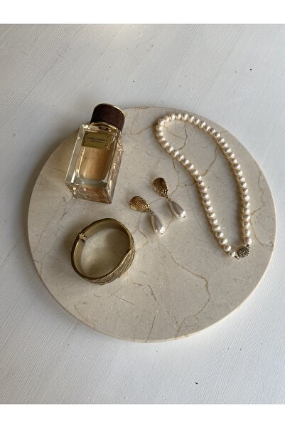 Genel Markalar Crema Marfil Mermer Sunum Tepsisi