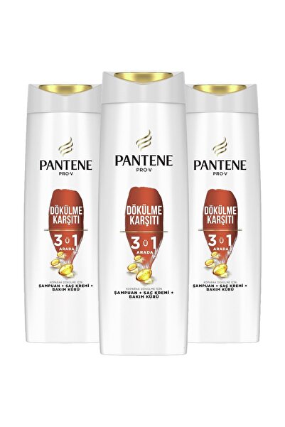 Pantene Pro-v Şampuan Dökülme Karşıtı 3'ü 1 Arada 400 Ml 3 Adet