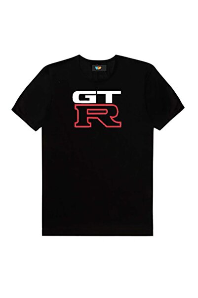 Rio Moda Μαύρο ανδρικό μπλουζάκι Nissan Gtr Logo