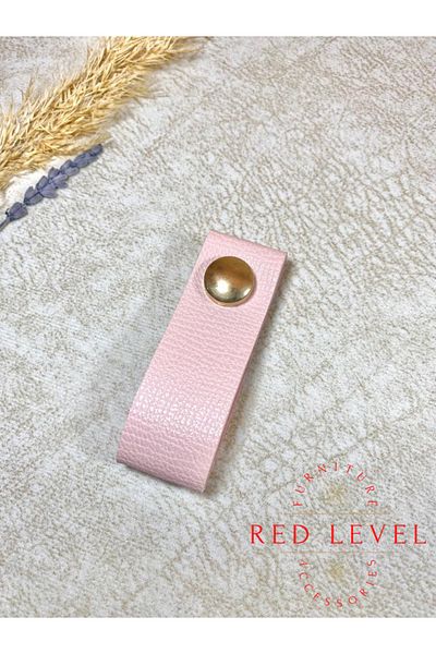 Red Level Sertar dulap de bucătărie din piele roz, modernă, de lux - model de mâner