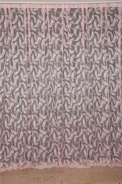 AKÇA TEKSTİL Kılınç Model Powder Color Single Wing Ready-made Pleated Background Curtain 300*260