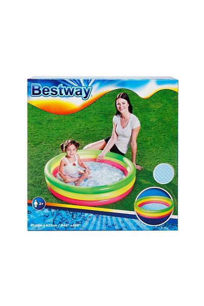 BESTWAY حوض سباحة للأطفال مكون من 3 أقسام 102x25 سم 51104