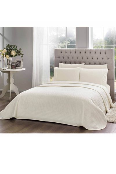 Taç Single Jacquard Pique Set