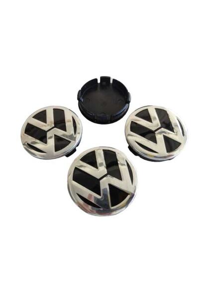 ALTAŞ Vw Volkswagen Sıvama Geçme Jant Göbeği Siyah 4 Lü 60-55mm