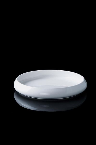ACAR Sct-21-0220/16 Bianco Perla Porcelain Round Plate - 24 Cm
