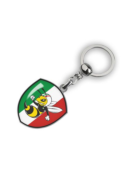 Modül Vespa Bee Italian Flag Keychain