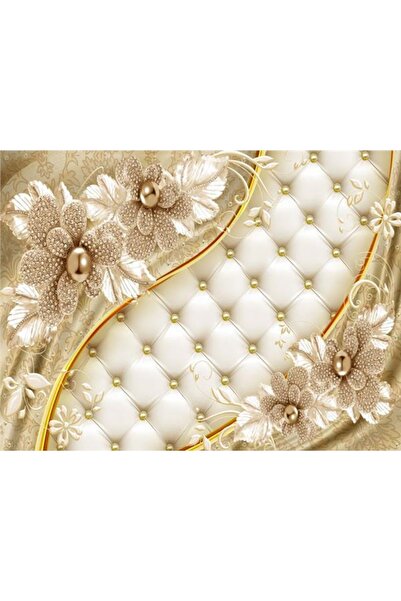 EkoDekor 3boyutluduvarkagitlari 3d Inci Duvar Kağıdı Kanvas Tek Parca