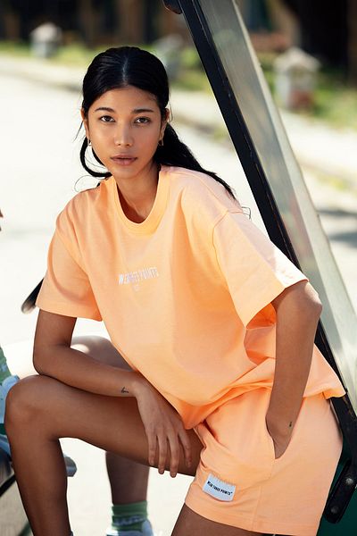Wear Three Points Salmon Weekend Oversize T-shirt