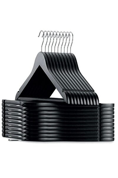 ALBAK Life 24 علاقة ملابس ذات مظهر خشبي أسود