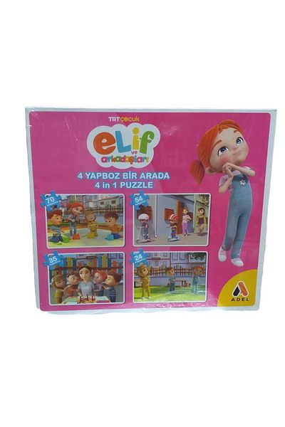 Adel Trt Kids Elif And Friends 4 Puzzle 4 in 1 Puzzle