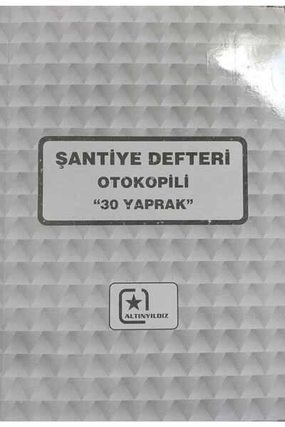 Şantiye Defteri Otokopili 30 Yaprak