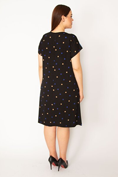 Şans Γυναικείο φόρεμα σε μεγάλο μέγεθος Saks Point Pattern Cup 65n33226