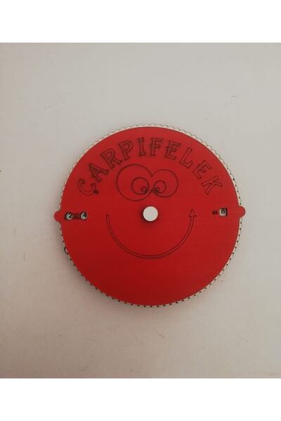 Ahşap Aksesuar Çarpıfelek-öğretici Ve Eğlenceli Çarpım Tablosu