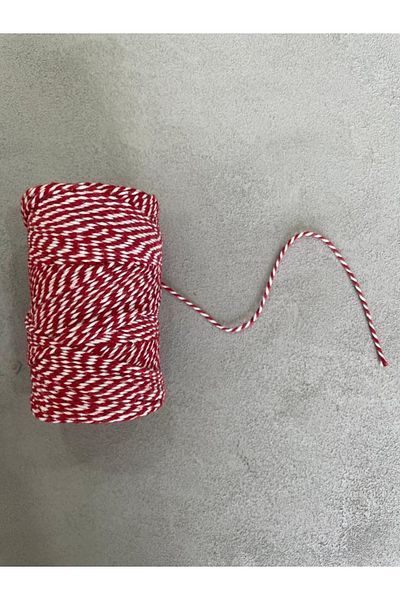 Meyofficial Red and White Colored Gift Packing Rope