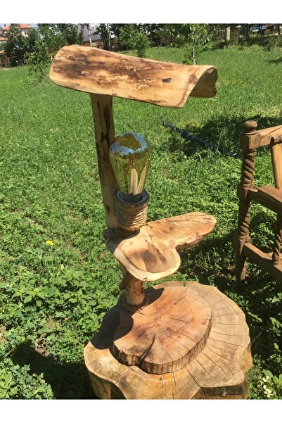 Ahşap Lambader Kalp