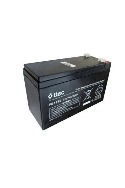 Ttec AUEH_12v 7,2ah Kuru Bakımsız Akü Ups-alarm-asansör Aküsü