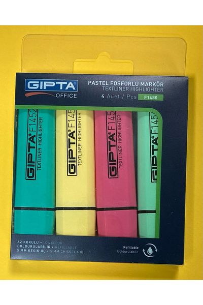 Gıpta Pastel Highlighter Set of 4