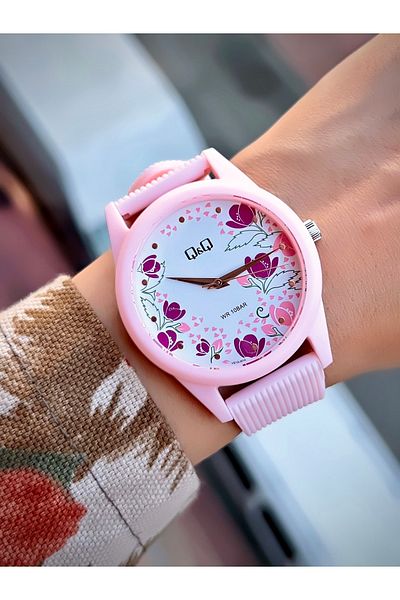 Q&Q Unisex Wristwatch Silicone Cord Waterproof Teenager Watch Sports Model