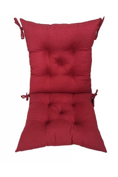 Bykutlay Home Collection Claret Red Backrest Chair Cushion 45*85 cm