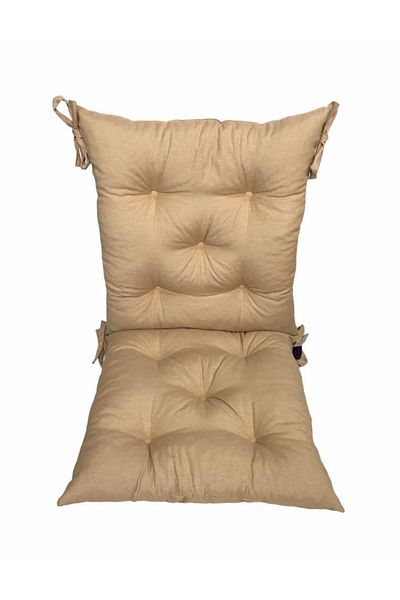 Bykutlay Home Collection Възглавница за облегалка на стол, цвят мляко и кафе