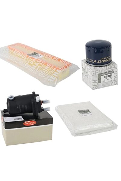 MAİS Renault Clio 2 Kangoo 2 1.5dci Hava,polen,yağ,mazot Filtre Bakım Seti