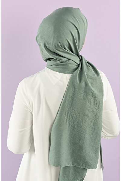 Levidor Kadın Mint Yeşili Pamuk Cazz Şal
