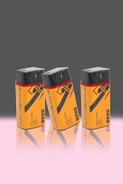 Four Office ممحاة سوداء متوسطة الحجم 3 قطع - لا تترك أي أثر