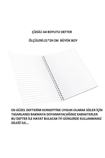 animeandyourworld Meitantei Conan Notebook 1 Piece Special Design A4 Size 21*29 Cm Wired Striped Large Size Notebook
