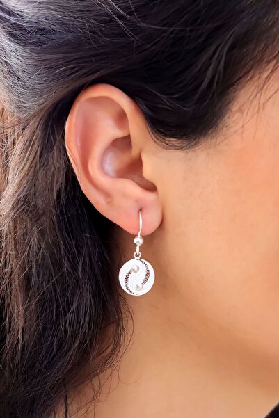 Midyat Nurtaş Gümüş Ying Yang Model Telkari Gümüş Kadın Küpe 201020846